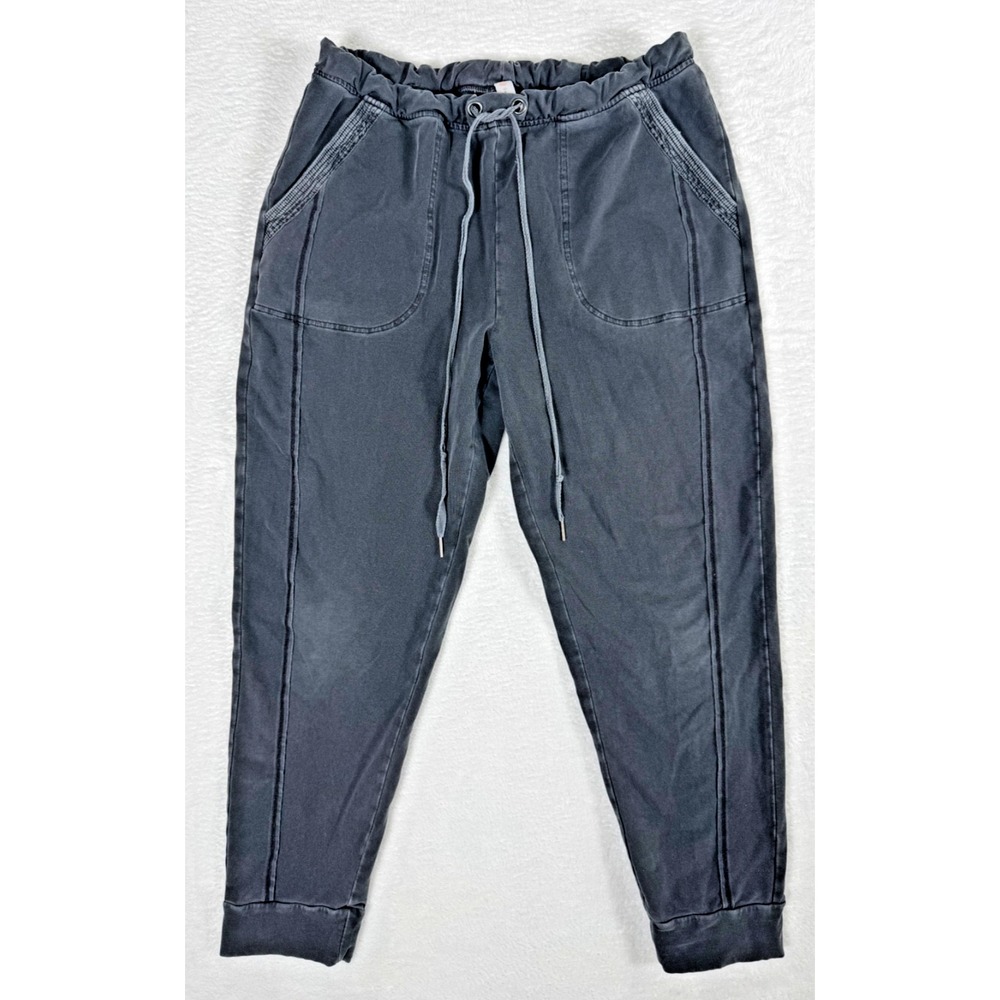 Anthropologie Daily Practice Pull-On Jogger Sweatpants Medium Faded Blue "Read"